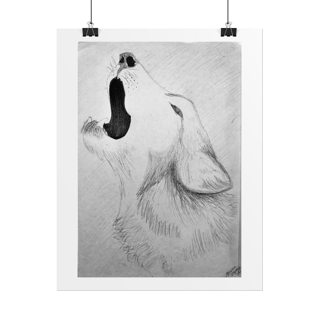 "Wolf Study" Limited Edition Print