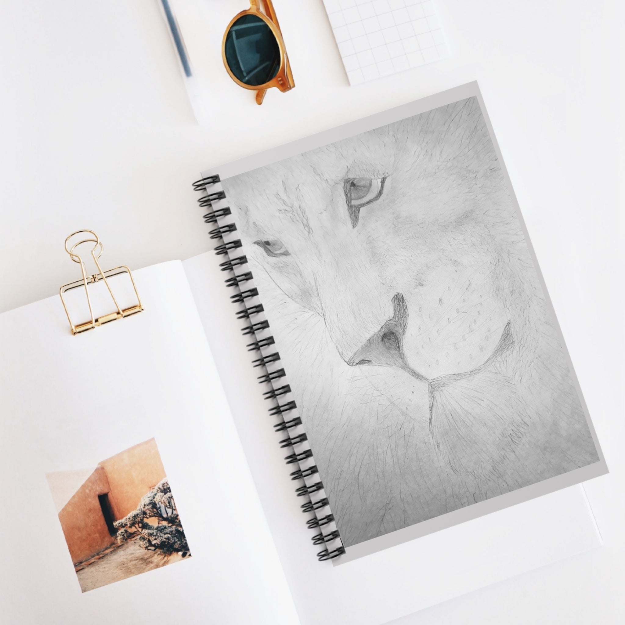 "Lion Study" Spiral Notebook