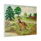 "Mare and Foal" Stretched Canvas