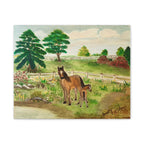 "Mare and Foal" Stretched Canvas