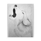 "Wolf Study" Stretched Canvas