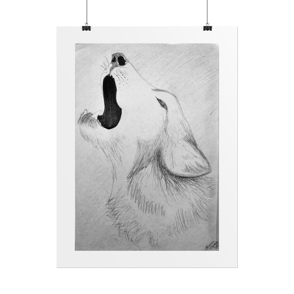 "Wolf Study" Limited Edition Print