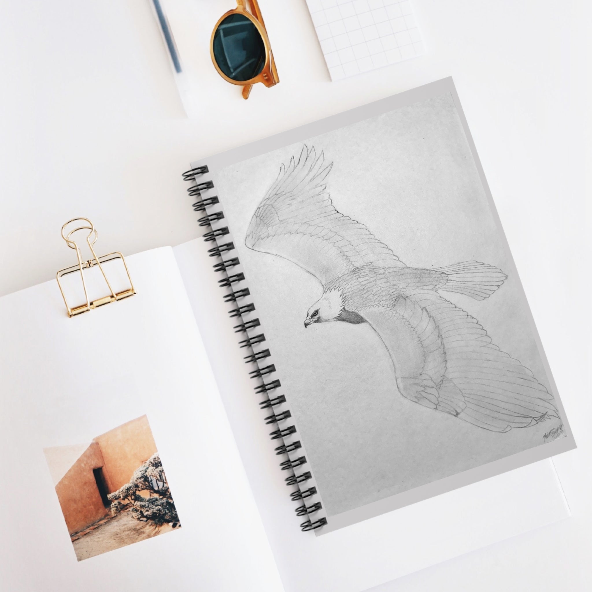 "Eagle Study" Spiral Notebook