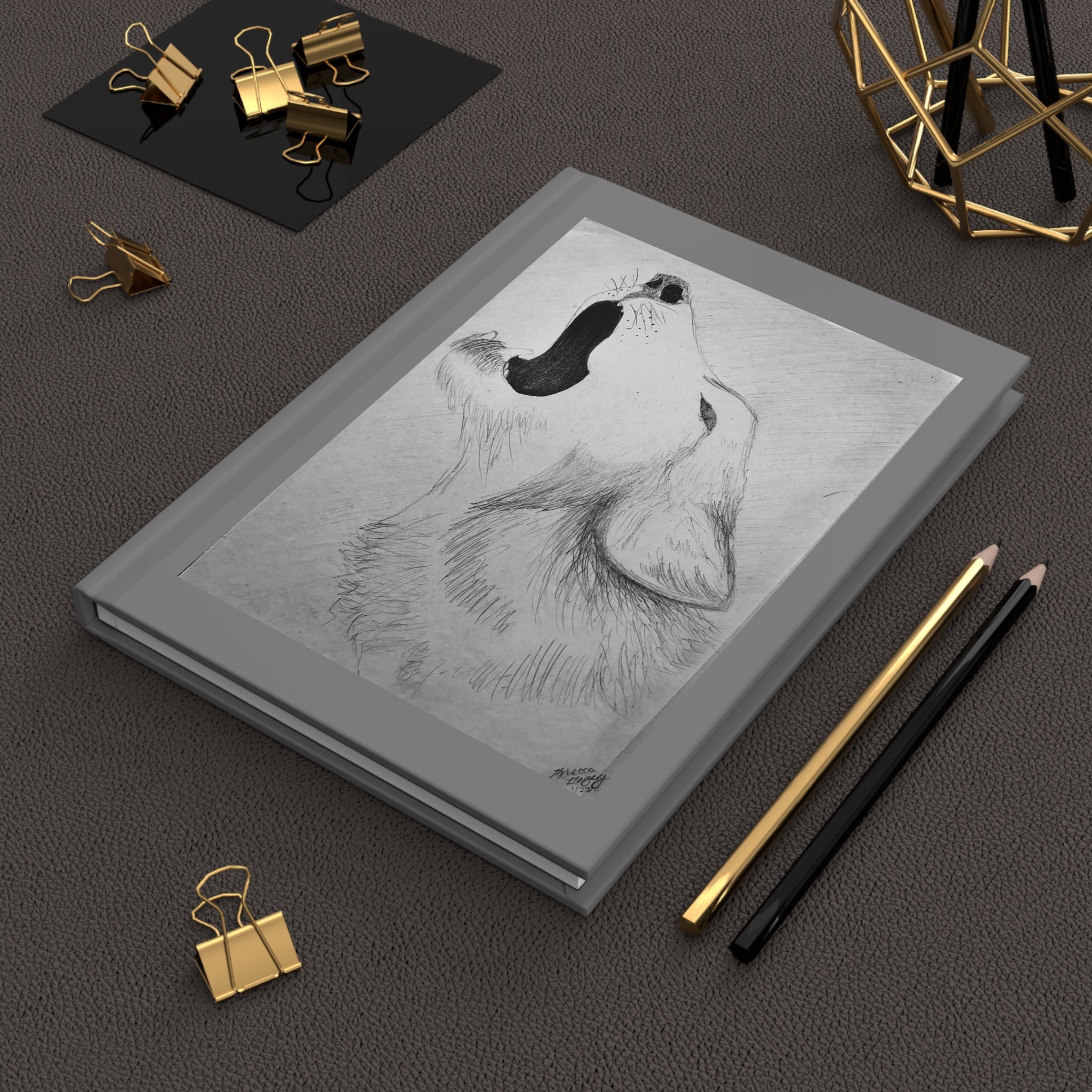 "Wolf Study" Hardcover Journal