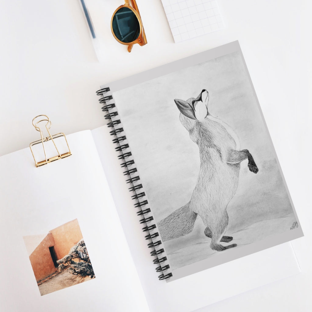 "Fox Study" Spiral Notebook