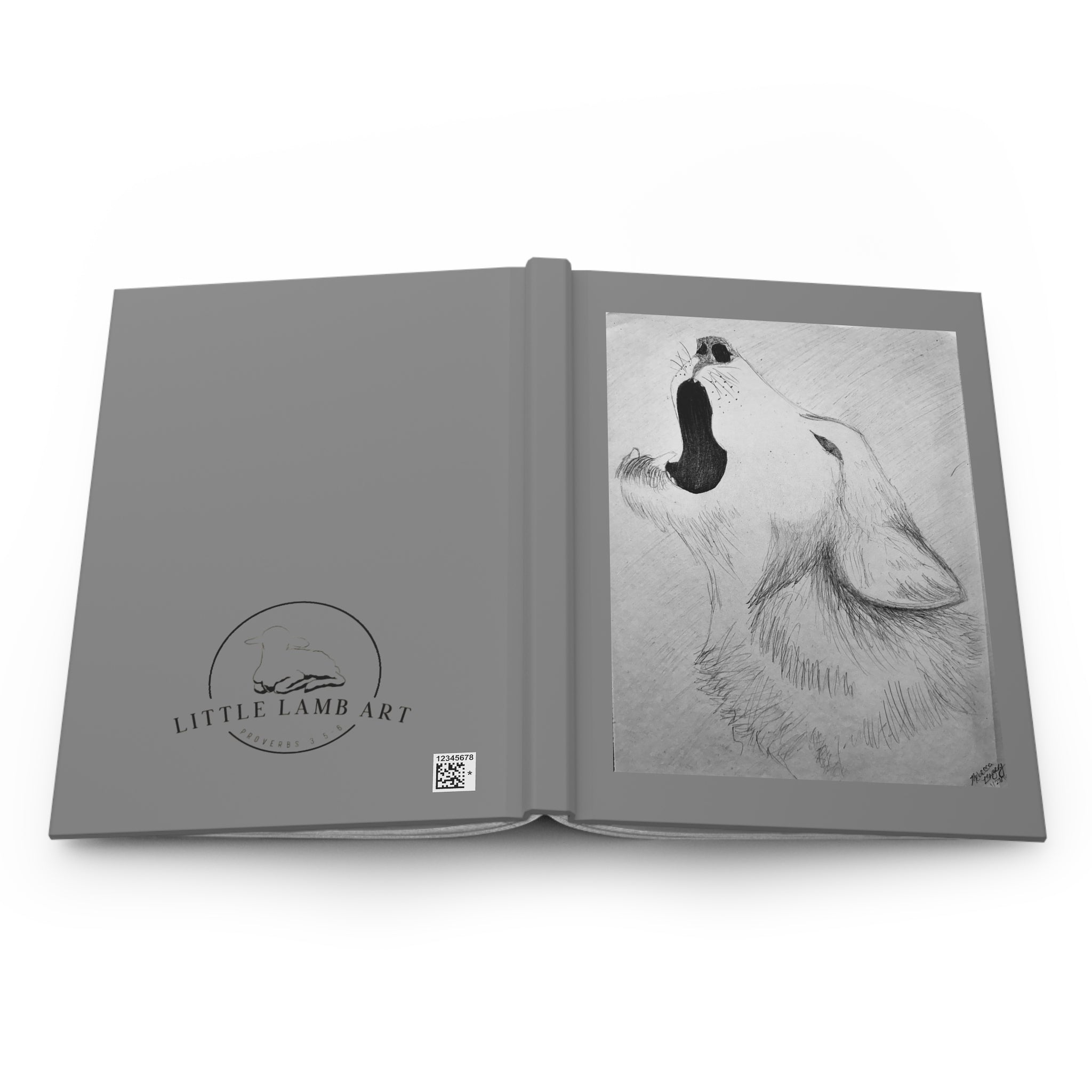"Wolf Study" Hardcover Journal