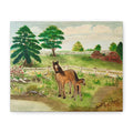 "Mare and Foal" Stretched Canvas