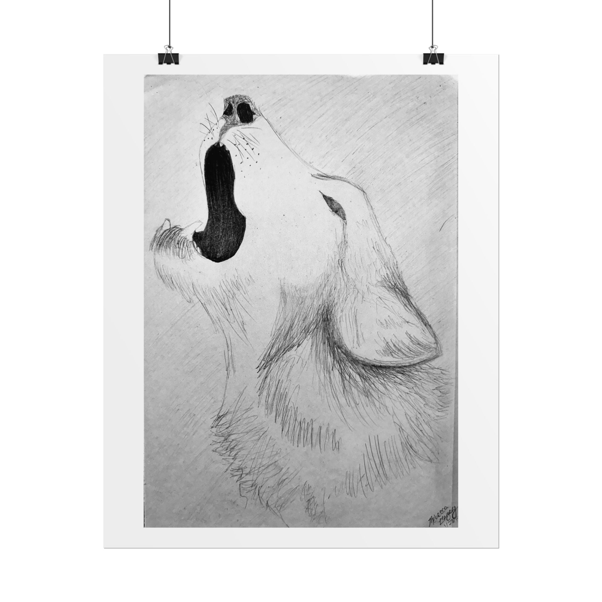"Wolf Study" Limited Edition Print