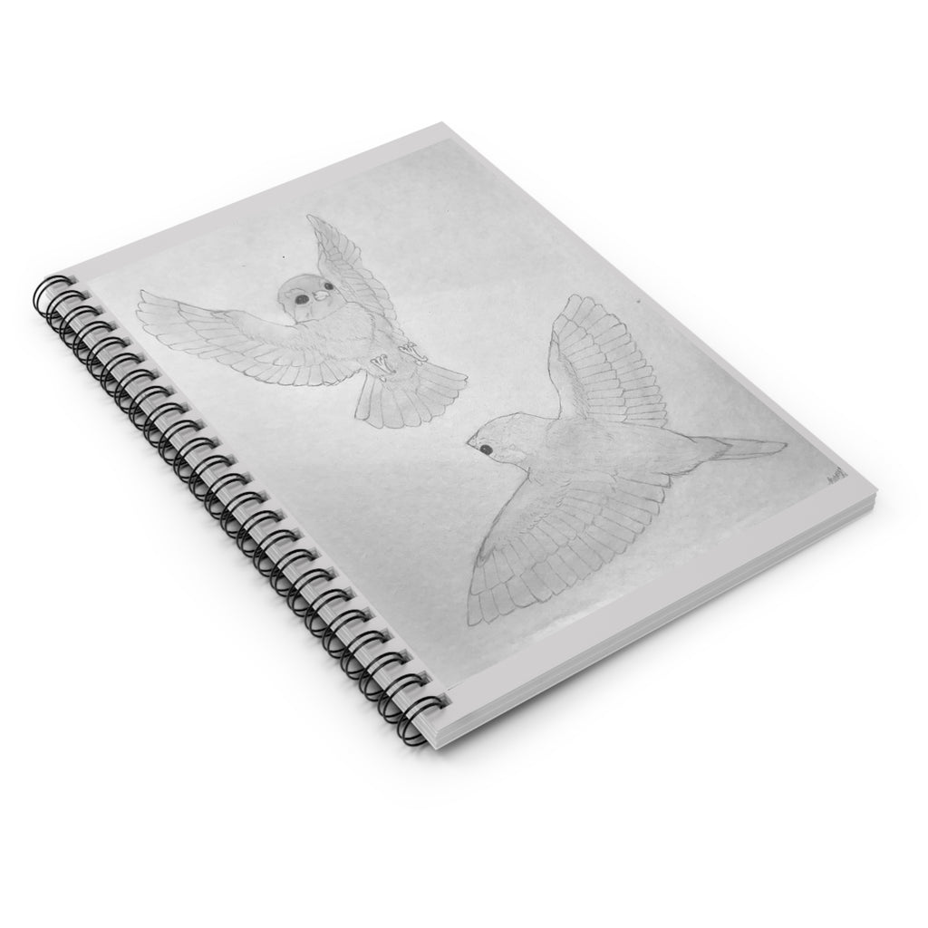 "Finch Study" Spiral Notebook