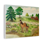 "Mare and Foal" Stretched Canvas