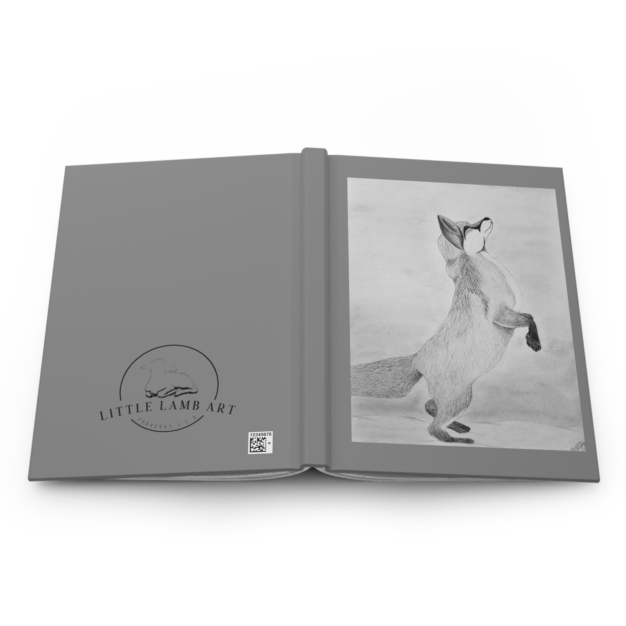 "Fox Study" Hardcover Journal